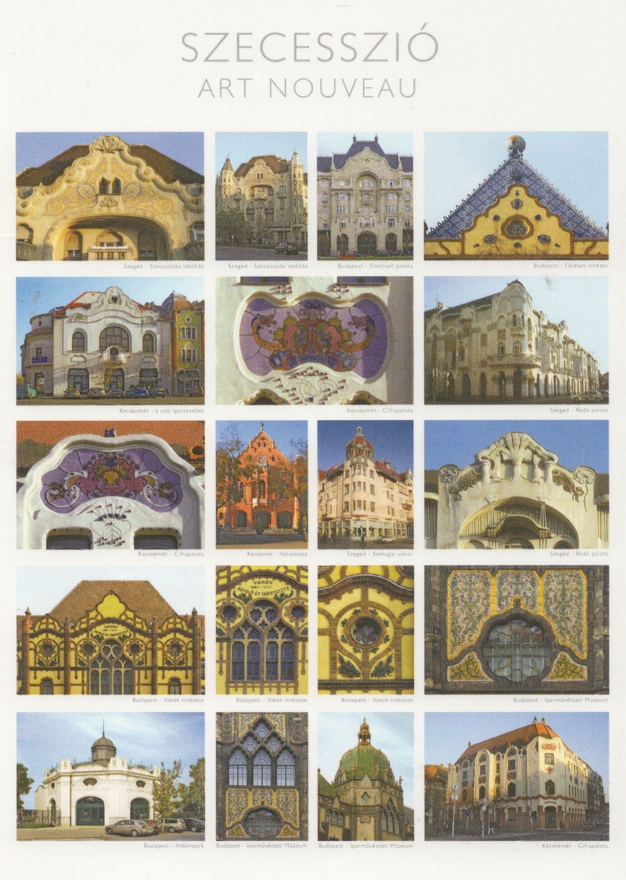 Szecesszio Art Nouveau Architecture French Postcard