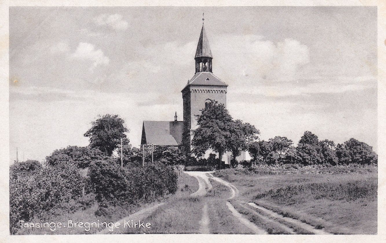 Taasinge Kirke Church Denmark Old Postcard