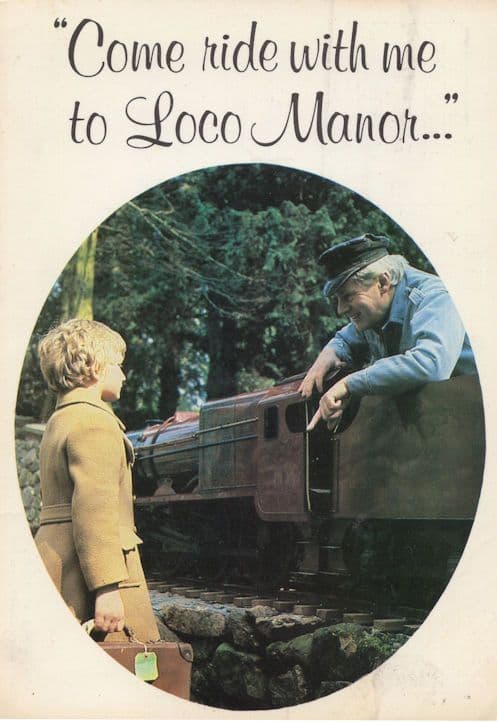 Take A Train To Loco Manor Oakhill Bath World Of Models Postcard