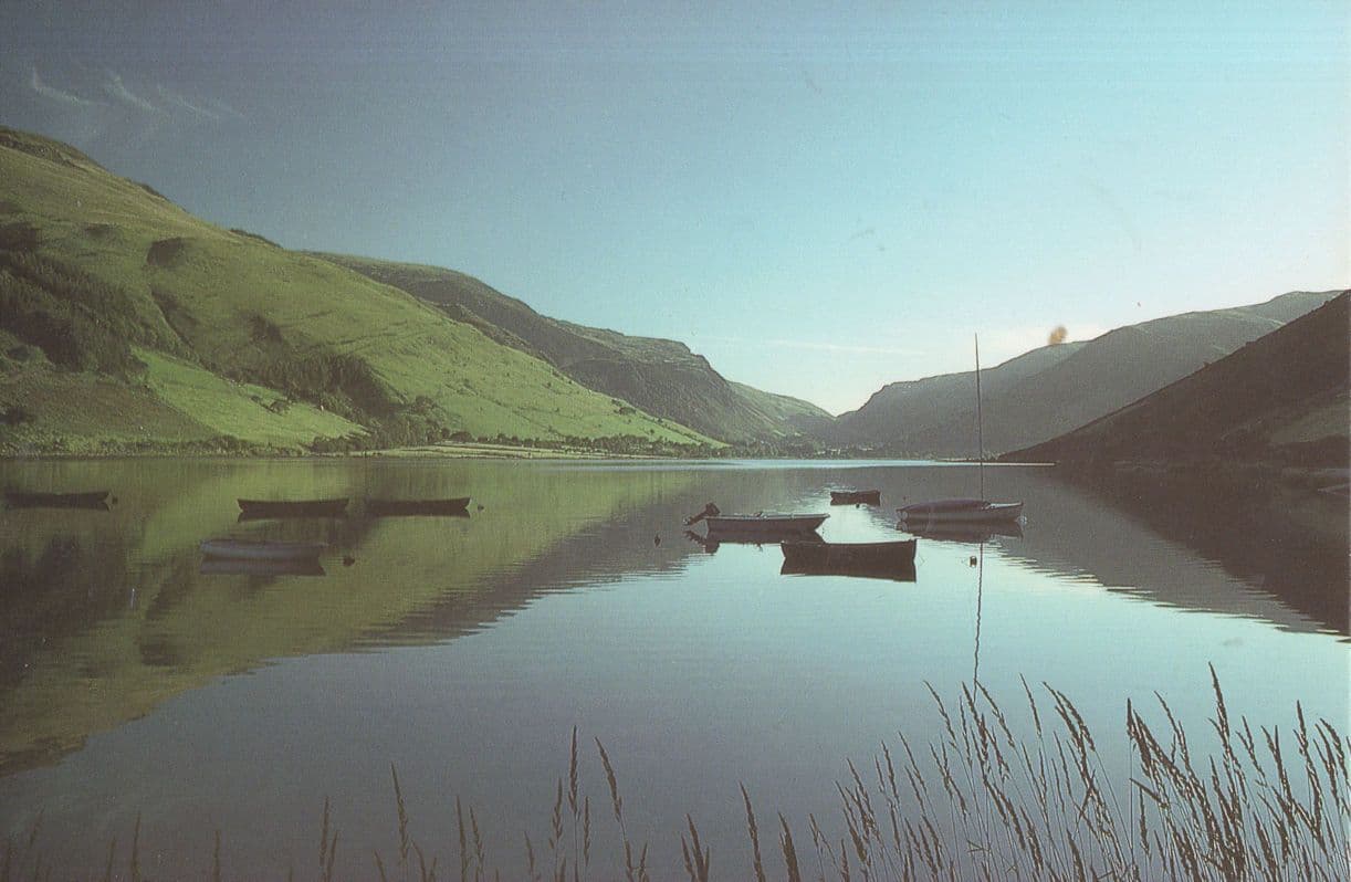 Tal-Y-Llyn Mid Wales Rowing Boats Real Photo 2x Welsh Postcard