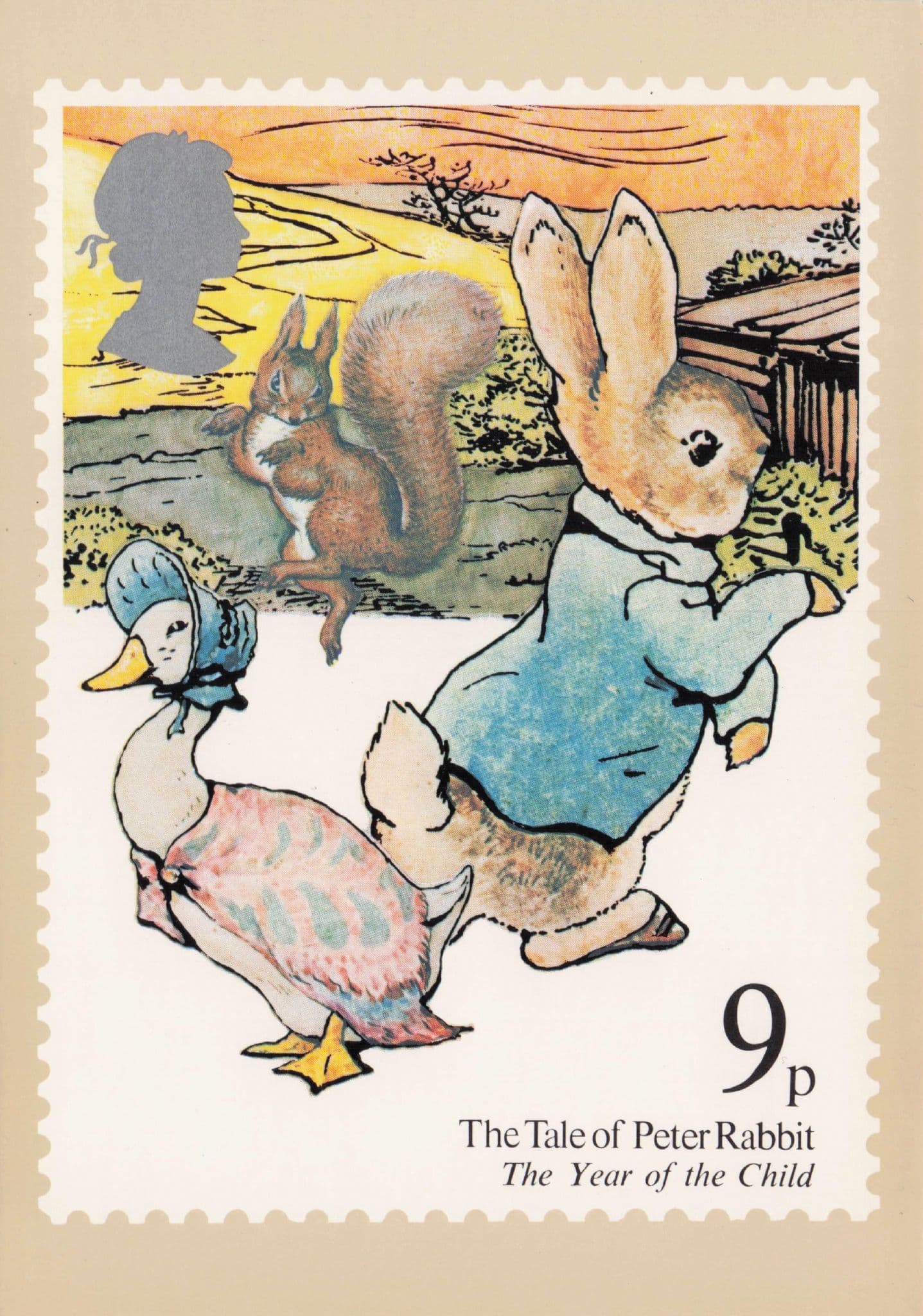 Tale Of Peter Rabbit Year Of The Child Painting FDC Postcard