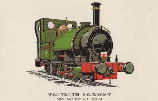 Talyllyn Saddle Tank Engine 1 Train Postcard