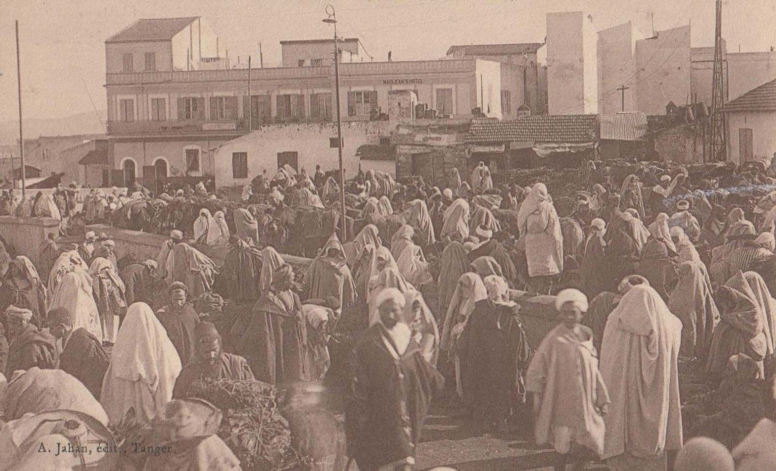Tanger Maroc Mororro Market Arab Costume 3x Antique Postcard s
