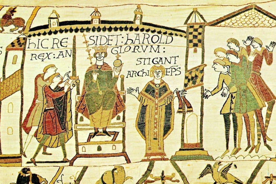 Tapisserie De Bayeux Harold Has Himself Crowned King Of England Postcard