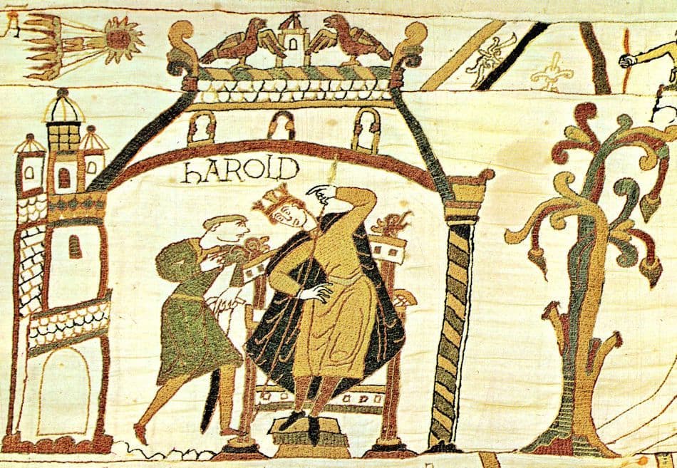 Tapisserie de Bayeux Harold is Told the Appearance of a Comet Postcard