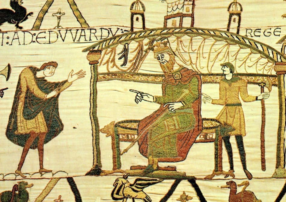 Tapisserie de Bayeux Harold's Report To The King Postcard