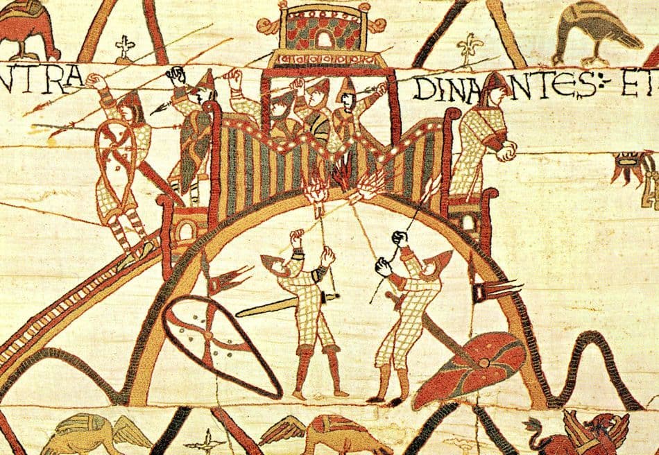 Tapisserie De Bayeux The Britons Succumb At Dinan The Normans Postcard