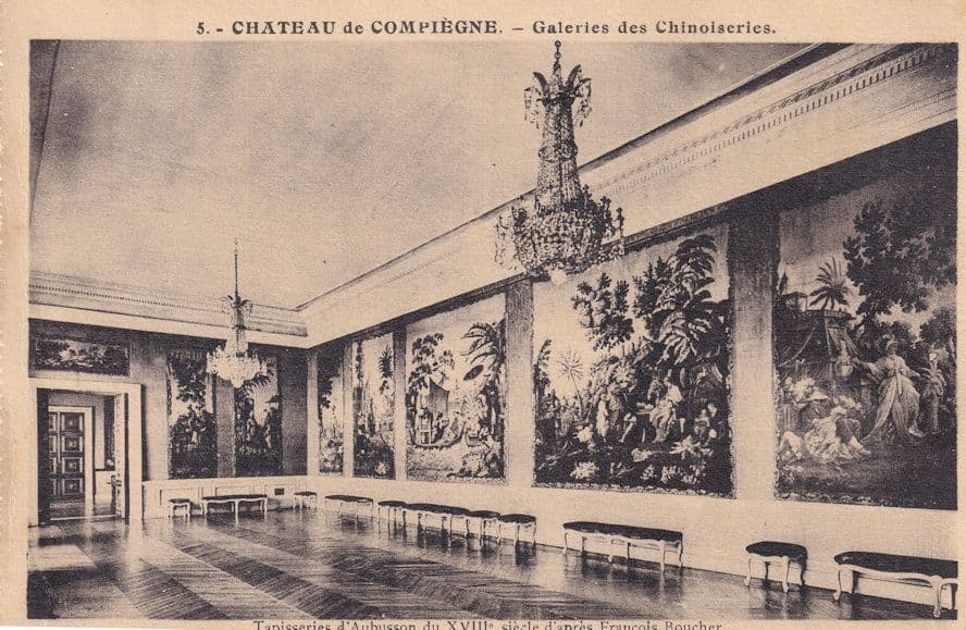 Tapisseries D'Aubusson Du XVIII Francois Boucher Chateau De Compiegne Postcard