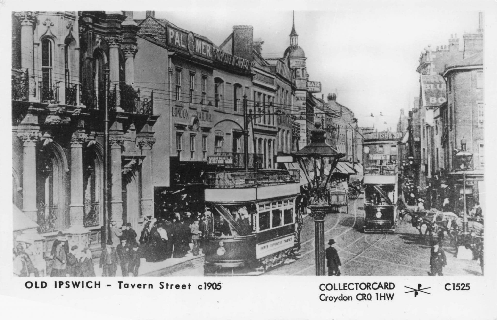 Tavern Street Ipswich Bus Tram Suffolk In 1905 Photo Postcard