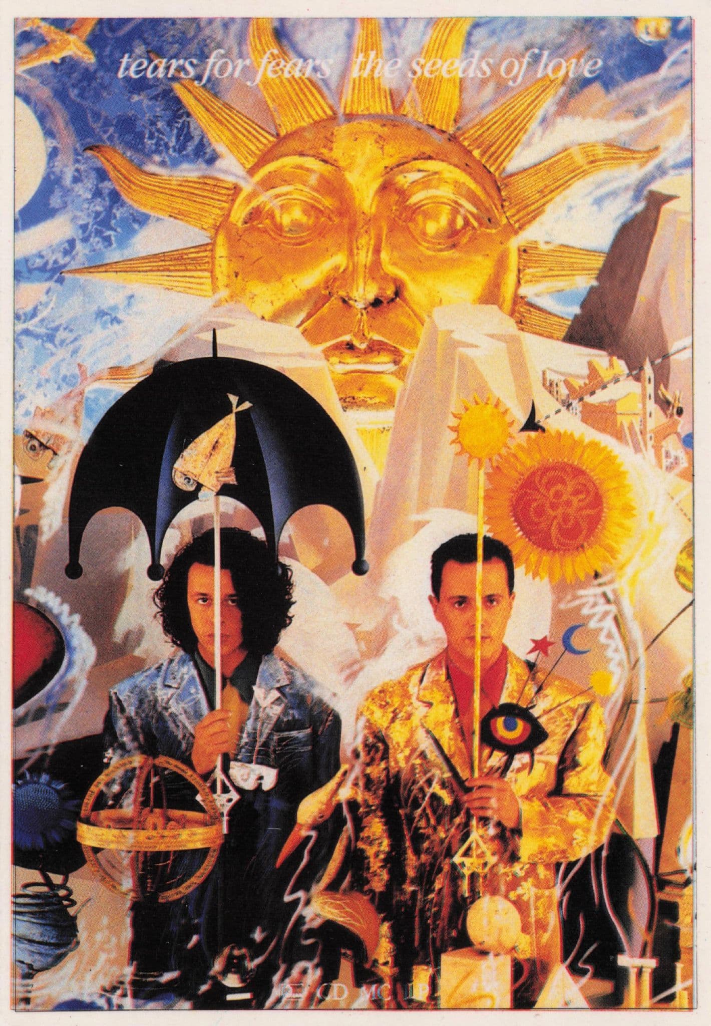 Tears For Fears The Seeds Of Love Pop Music Photo Postcard