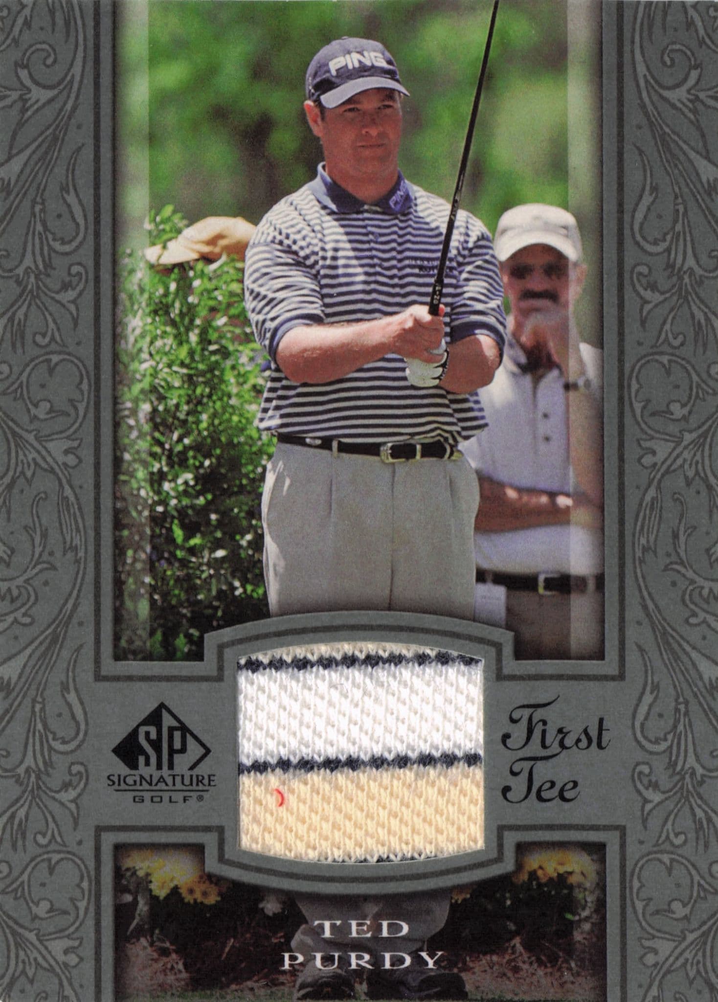 Ted Purdy First Tee SP 2005 Golf Upper Deck Relic Shirt Card