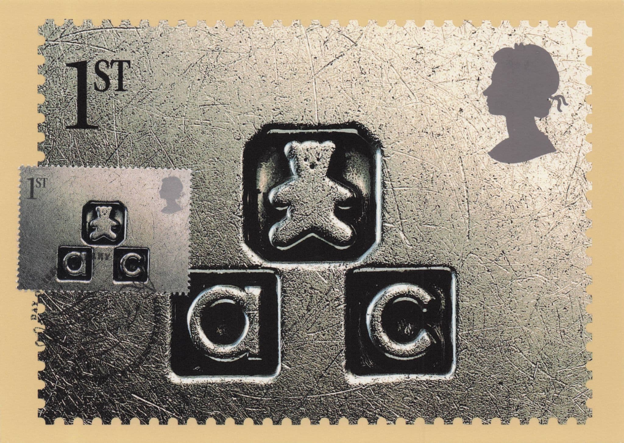 Teddy Alphabet Rare Royal Mail First Day Cover Postcard