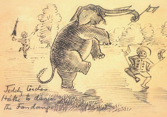 Teddy Teaches Hachi The Fandango Henry Thornhill Postcard
