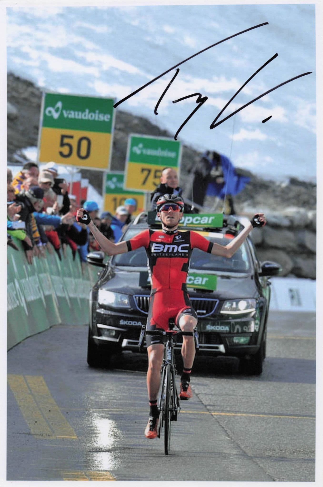 Tejay Van Garderen USA Cyclist 2015 Tour De Suisse 12x8 Hand Signed Photo