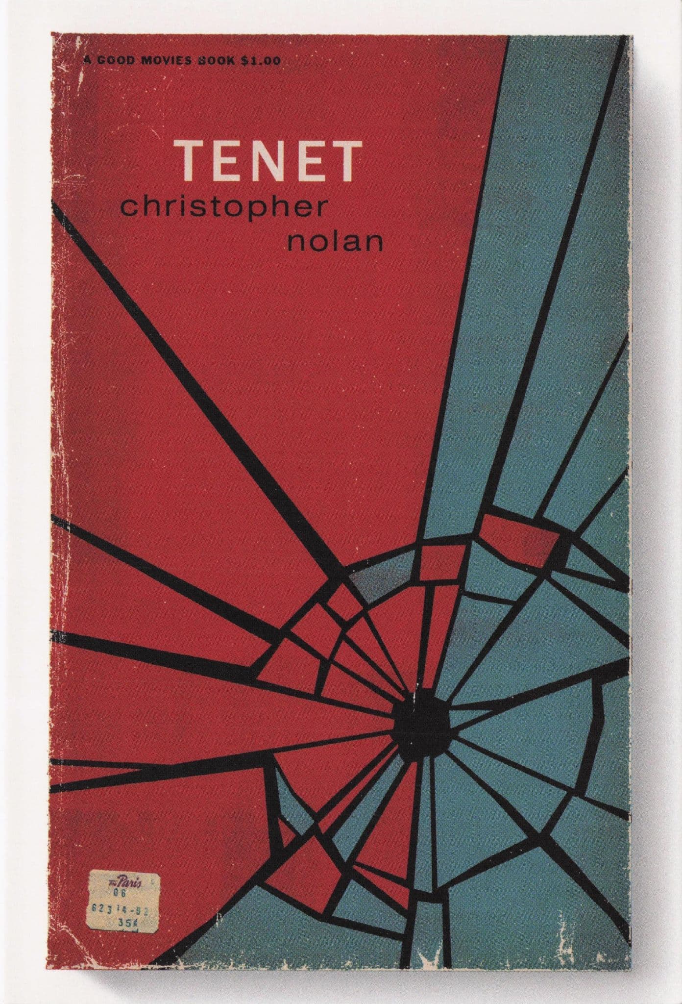 Tenet Christopher Nolan Michael Caine Film As Rare Old Book Cover Postcard