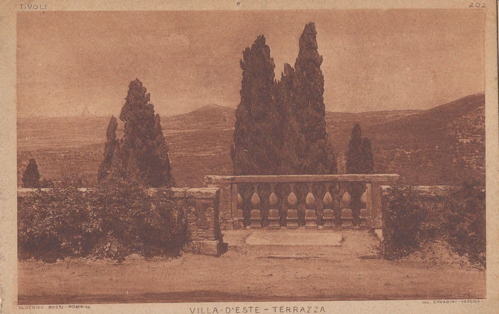 Terrazza Villa Italy Antique Postcard
