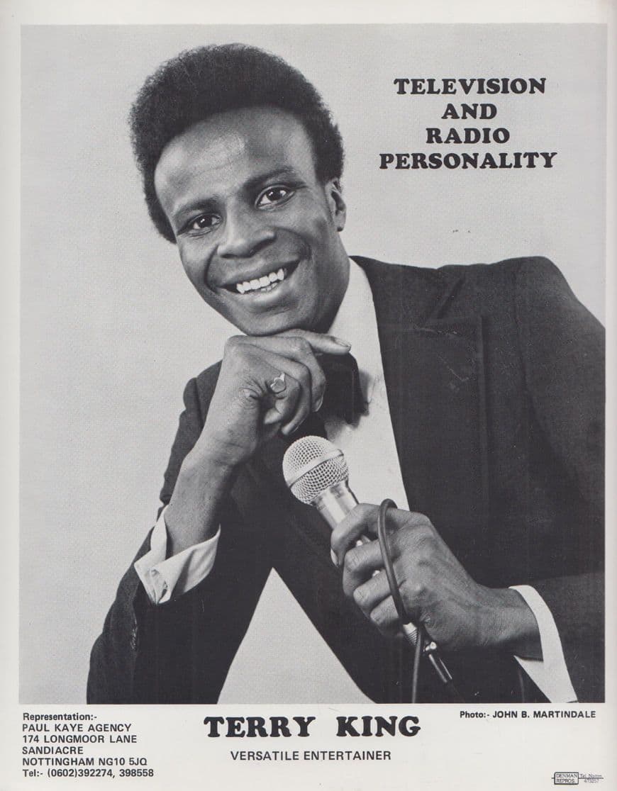 Terry King Soul Pop TV Radio Star 1970s Media Publicity Management Photo