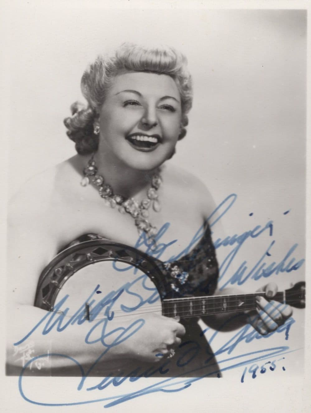 Tessie O'Shea Welsh BBC Music Hall Dr Jekyll & Mr Hyde Hand Signed 1955 Photo