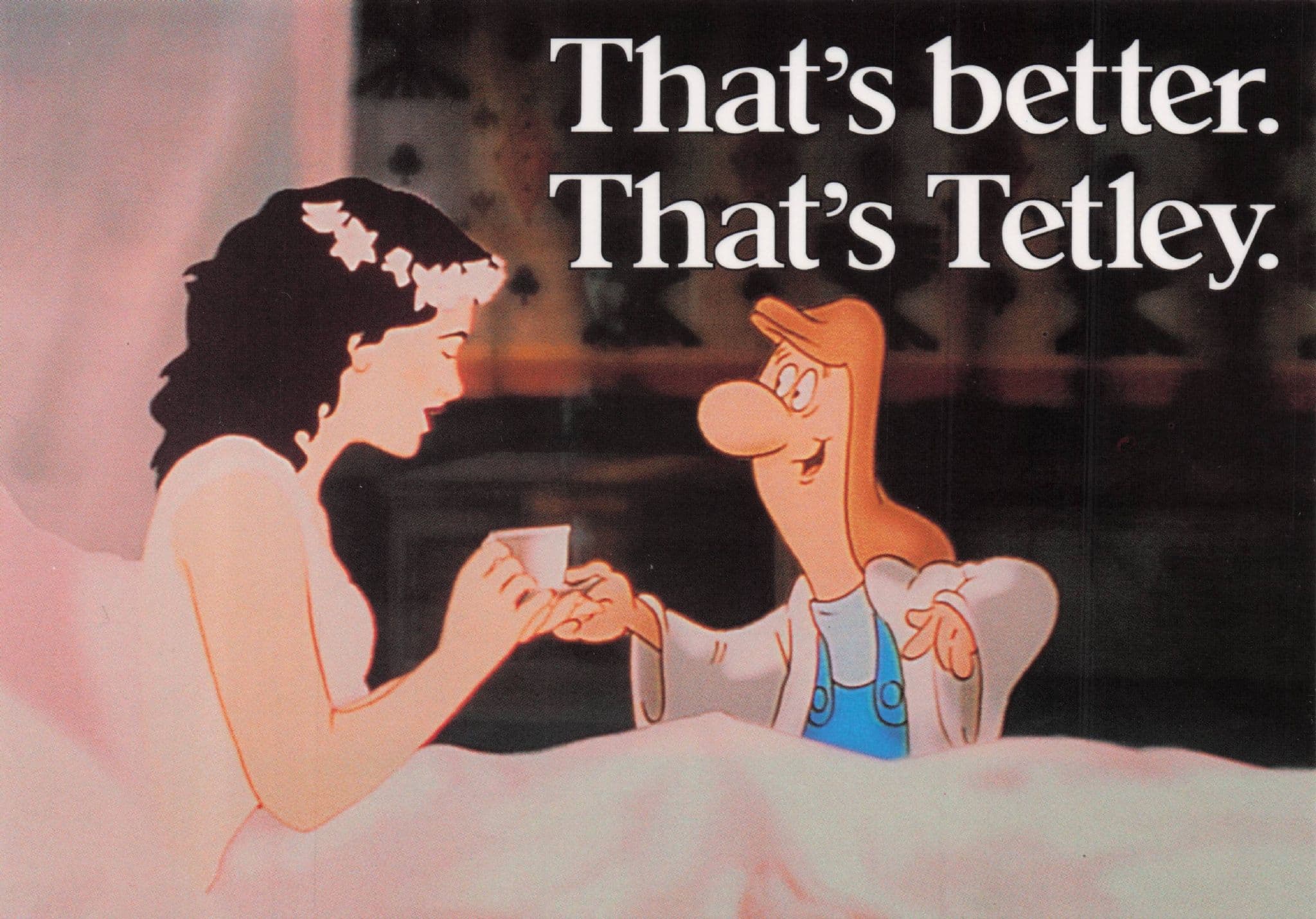 Tetley Tea Bags Walt Disney's Snow White Advertising Postcard