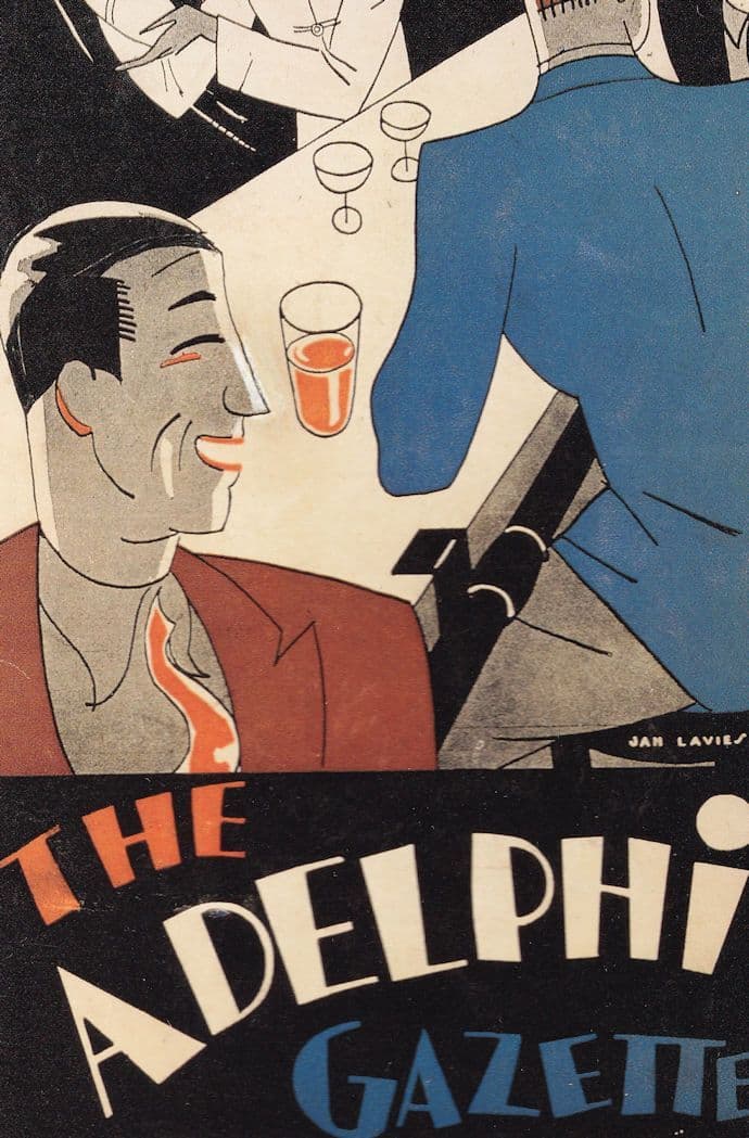 The Adelphi Gazette 1930 Magazine Rare Advertising Postcard