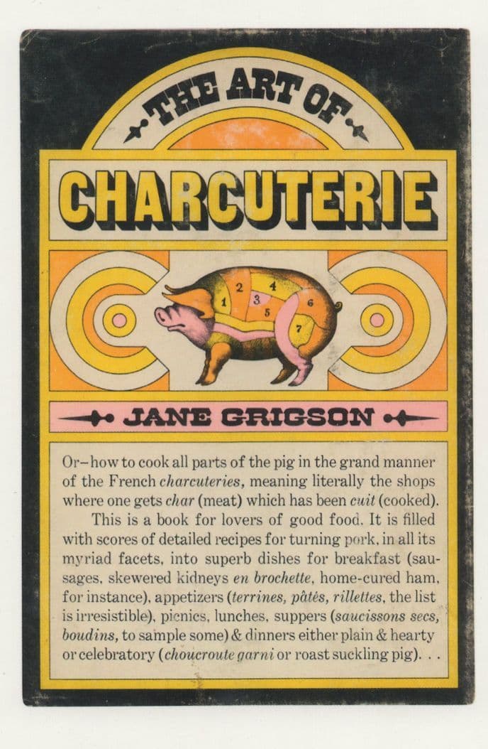 The Art Of Charcuterie Jane Grigson 1968 Recipe Book Postcard