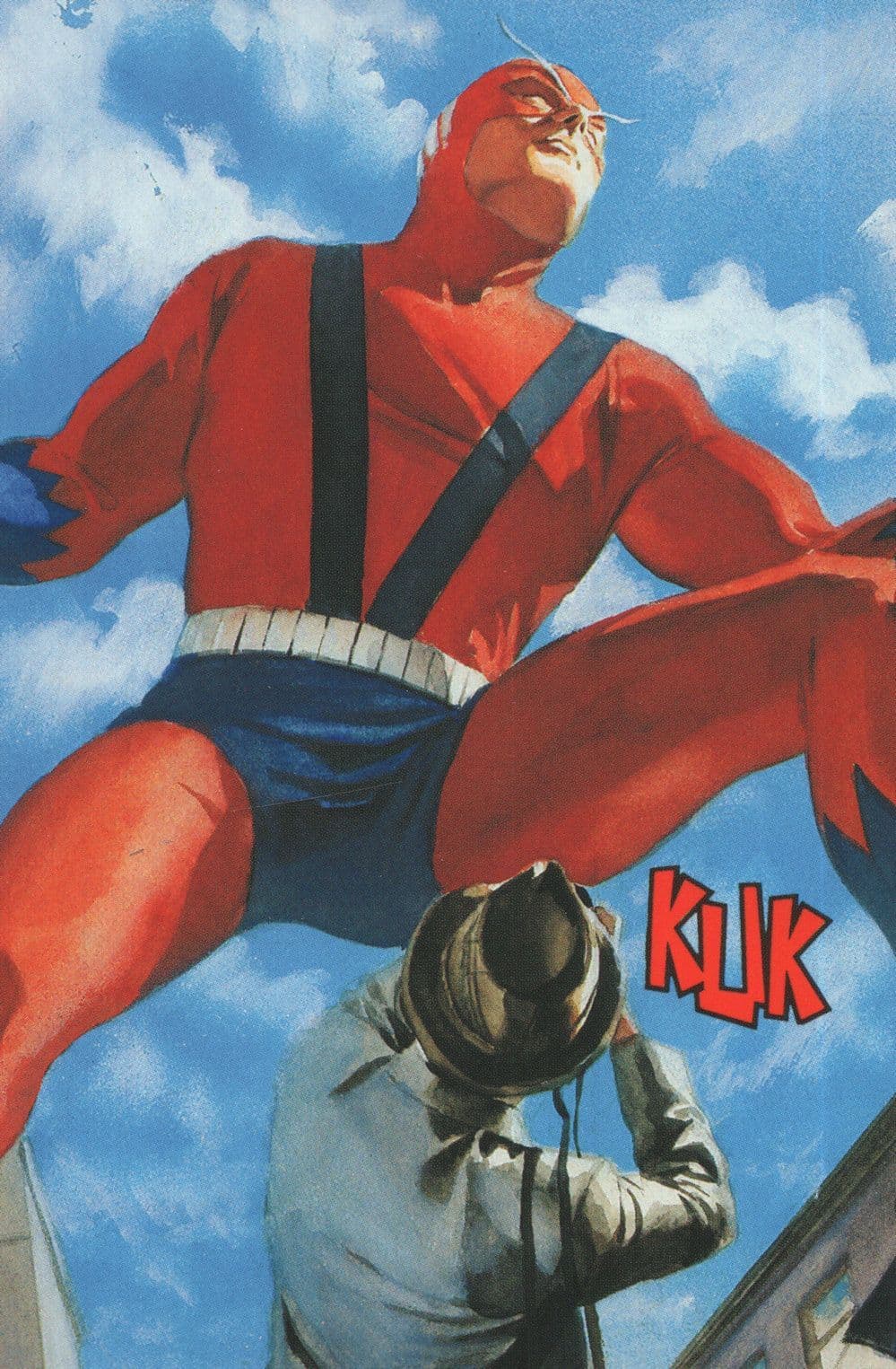 The Avengers Giant Man Phil Sheldon Marvel Comic Book Postcard