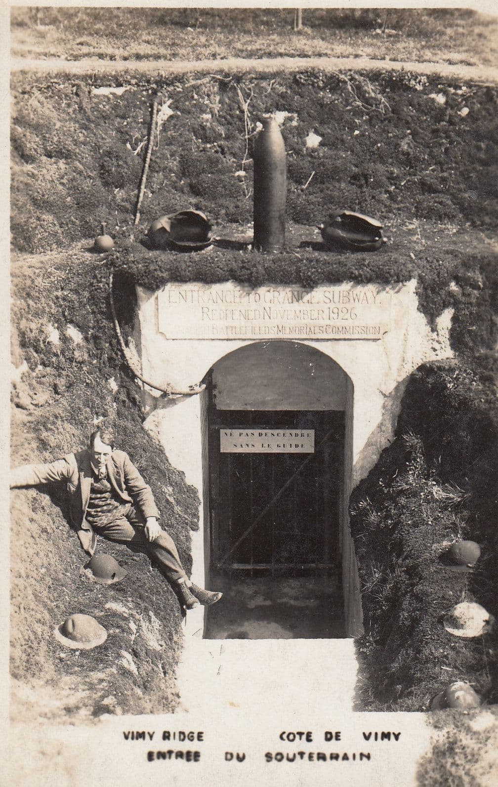 The Battle Of Vimy Bridge Memorial Reopens French Military WW1 Helmet RPC Postcard