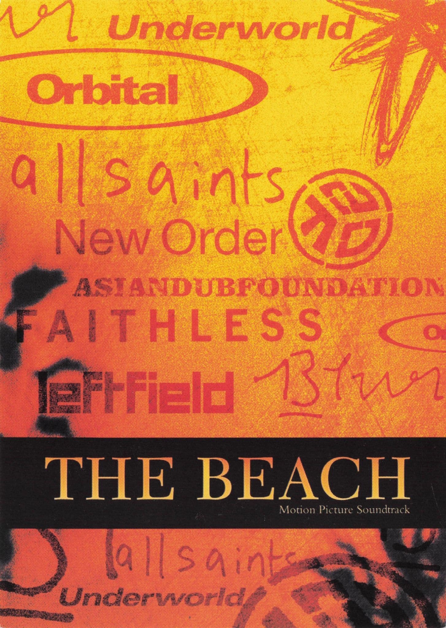 The Beach Film Soundtrack Faithless Underworld Orbital CD Postcard