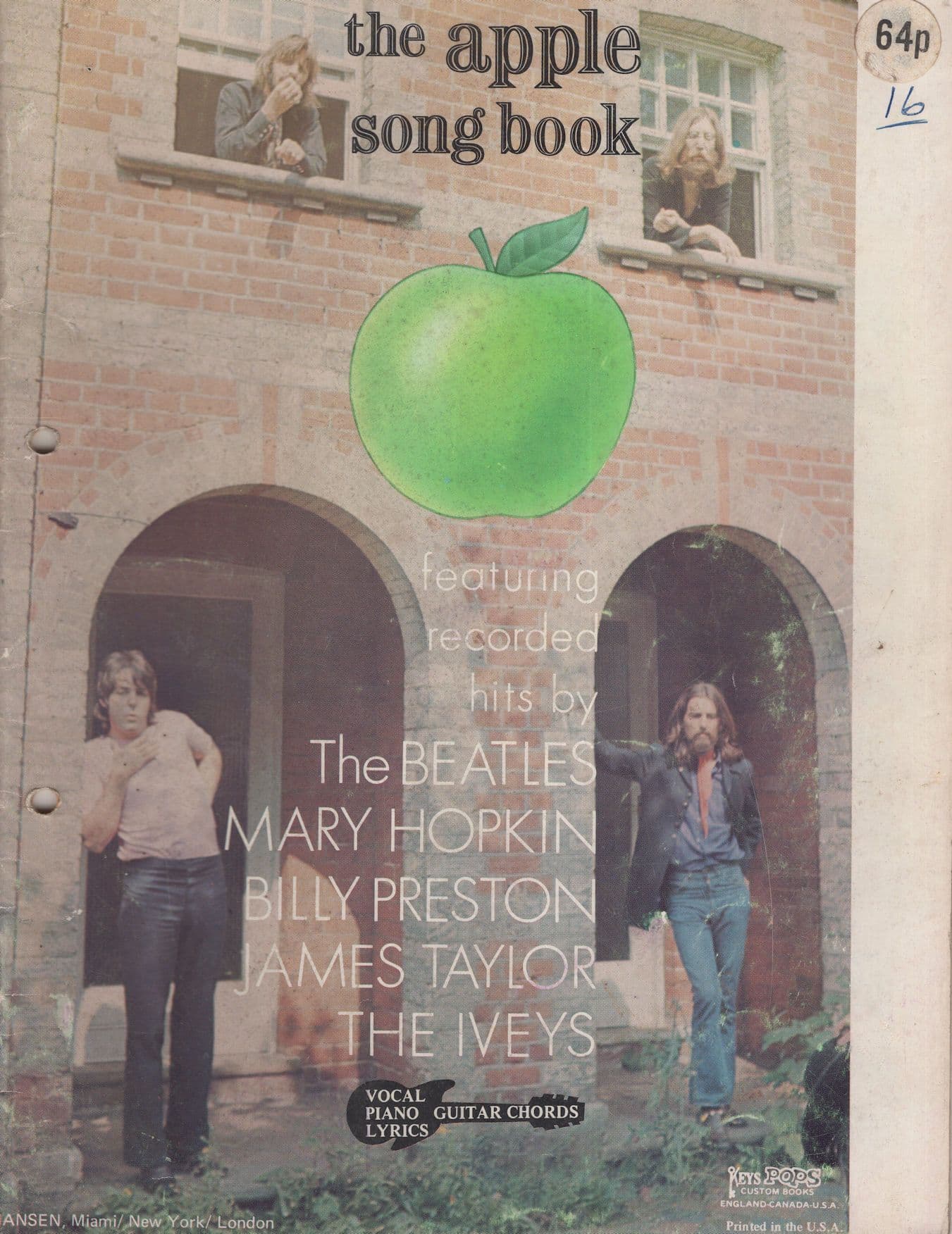 The Beatles Apple Records Song Book Rare Sheet Music Album