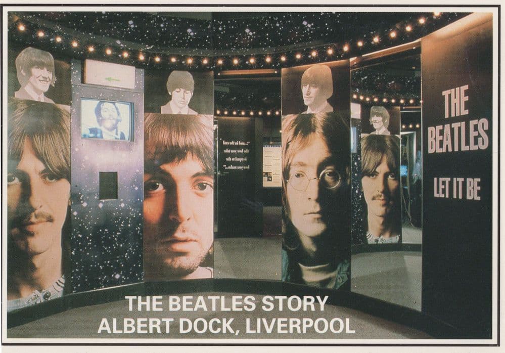 The Beatles Story Albert Dock Exhibition Liverpool Let It Be LP Card