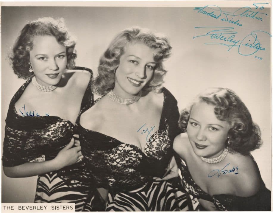 The Beverley Sisters 10x8 Hand Signed Photo Please Read