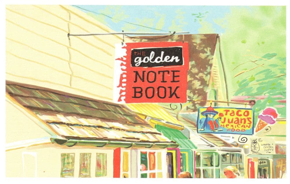 The Bookstore Lenox Massachusetts Book Shop Oil Painting Postcard