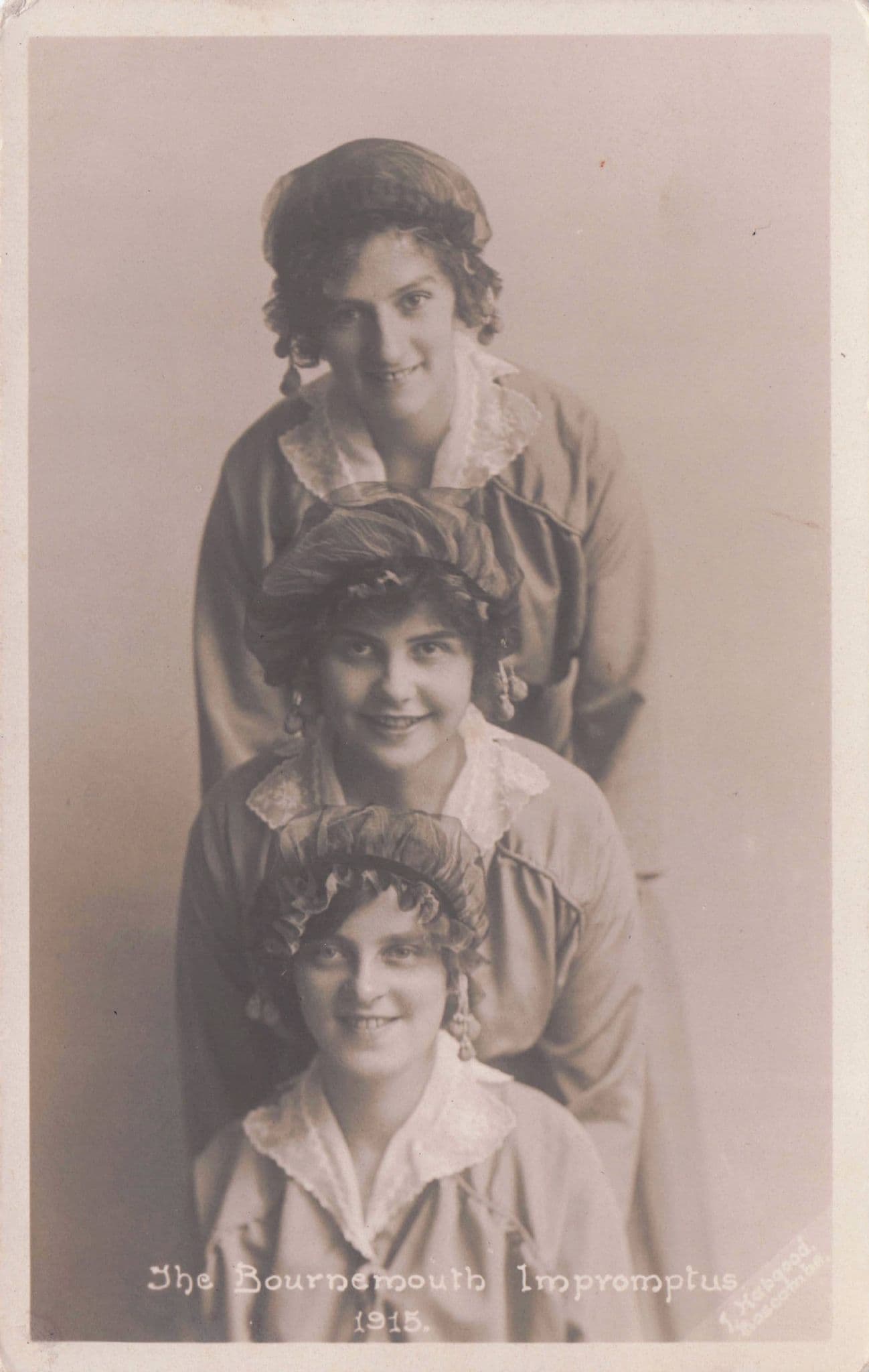 The Bournemouth Impromptus WW1 Female Old War Entertainers Postcard
