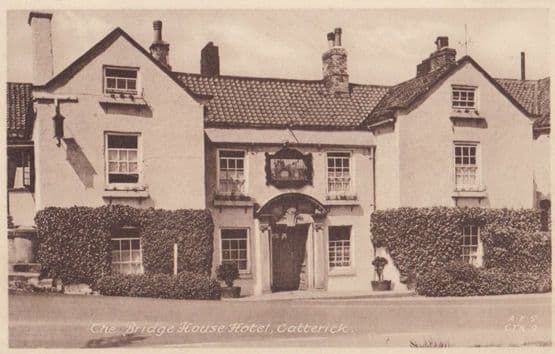 The Bridge House Hotel Catterick Old Bed & Breakfast Yorkshire Tariff Postcard