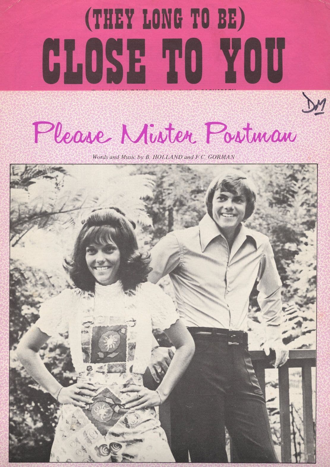 The Carpenters Please Mister Postman Close To You 2x Sheet Music s
