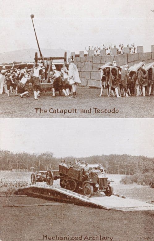 The Catapult and Testudo Mechanized Artillery Gale and Polden Aldershot Postcard