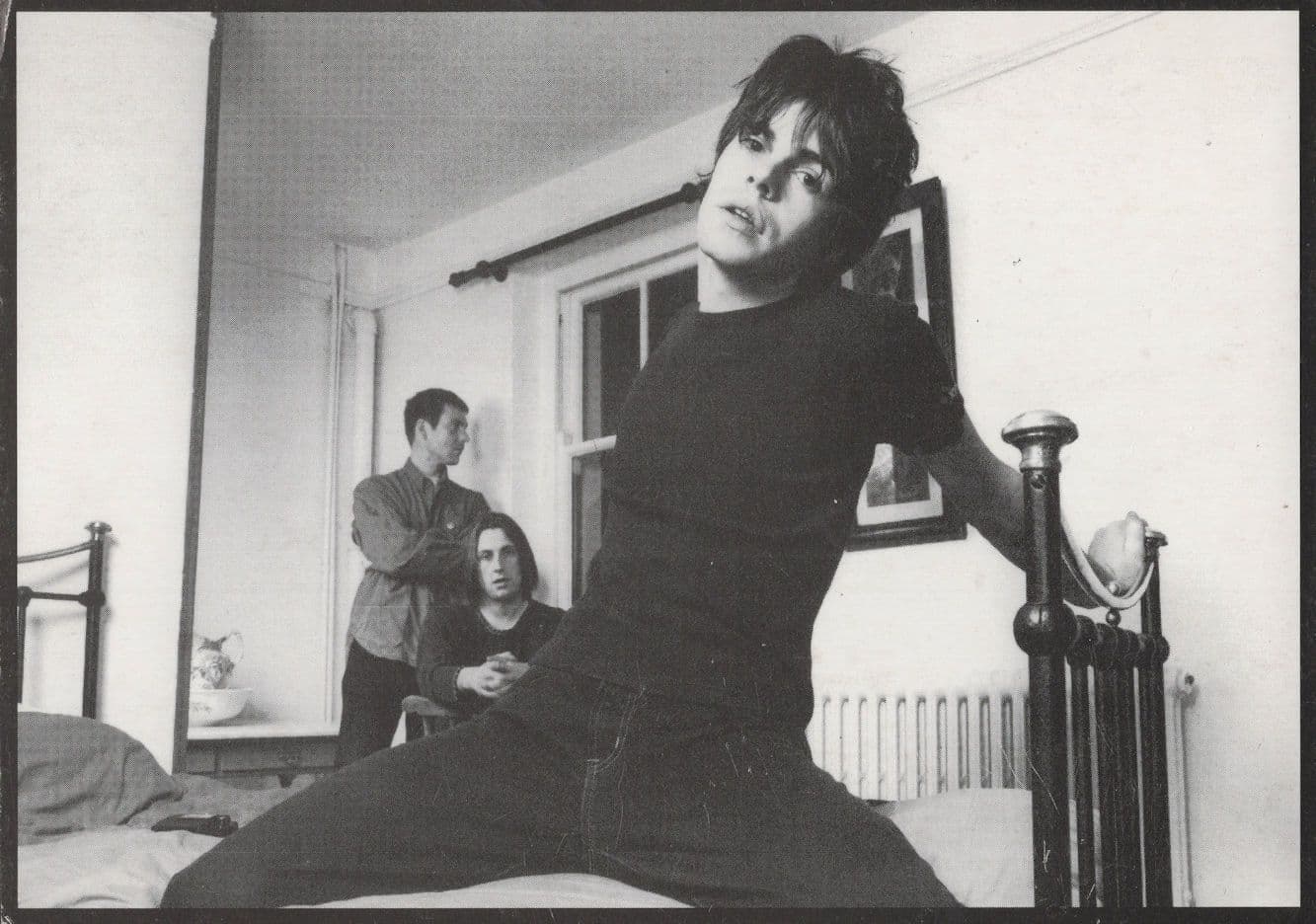 The Charlatans Cant Get Out Of Bed CD 1994 Launch Rare Advertising Postcard