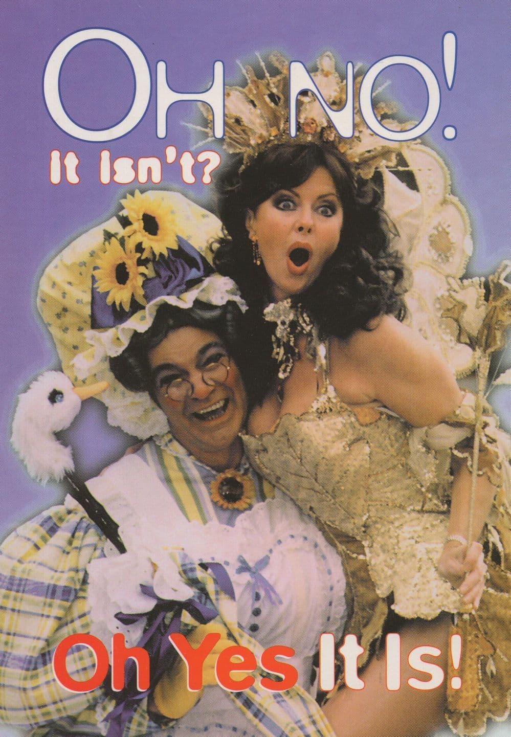 The Chuckle Brothers Matthew Kelly Birmingham Pantomime Postcard