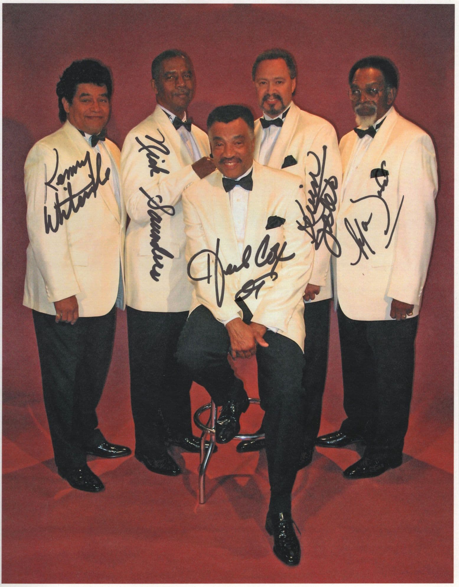 The Cleftones SilvertonesMulti Hand Signed Large Photo
