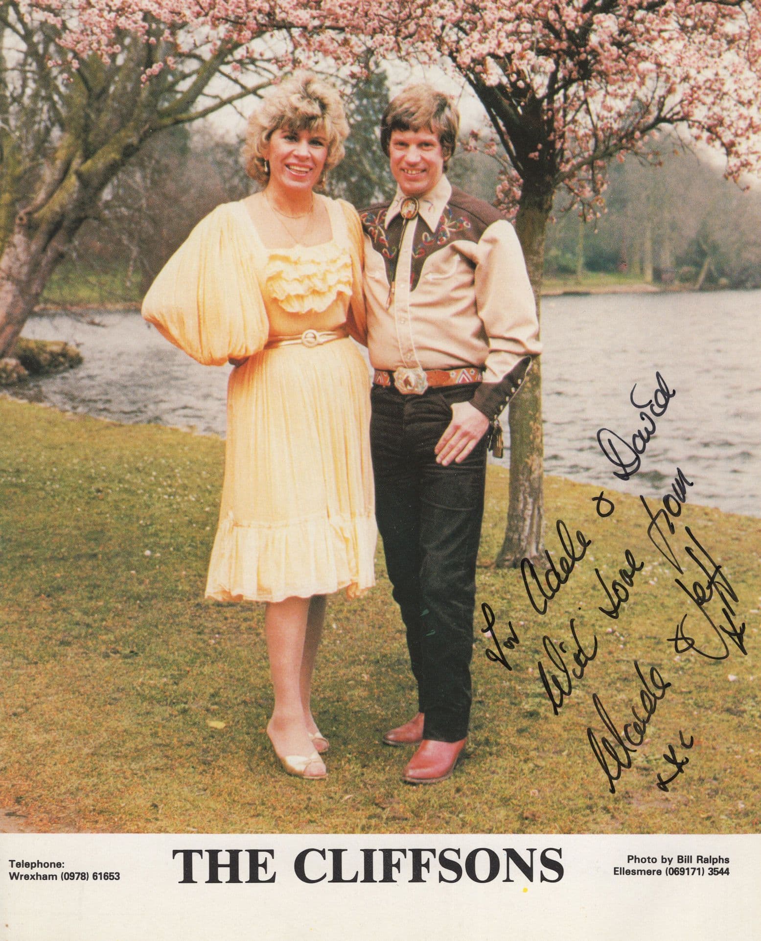 The Cliffsons Norfolk Country & Western Music Duo Hand Signed Photo