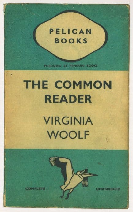 The Common Reader Virginia Woolf 1938 Book Postcard