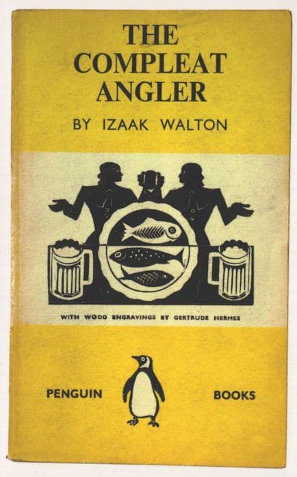 The Compleat Angler Izaak Walton 1939 Book Postcard