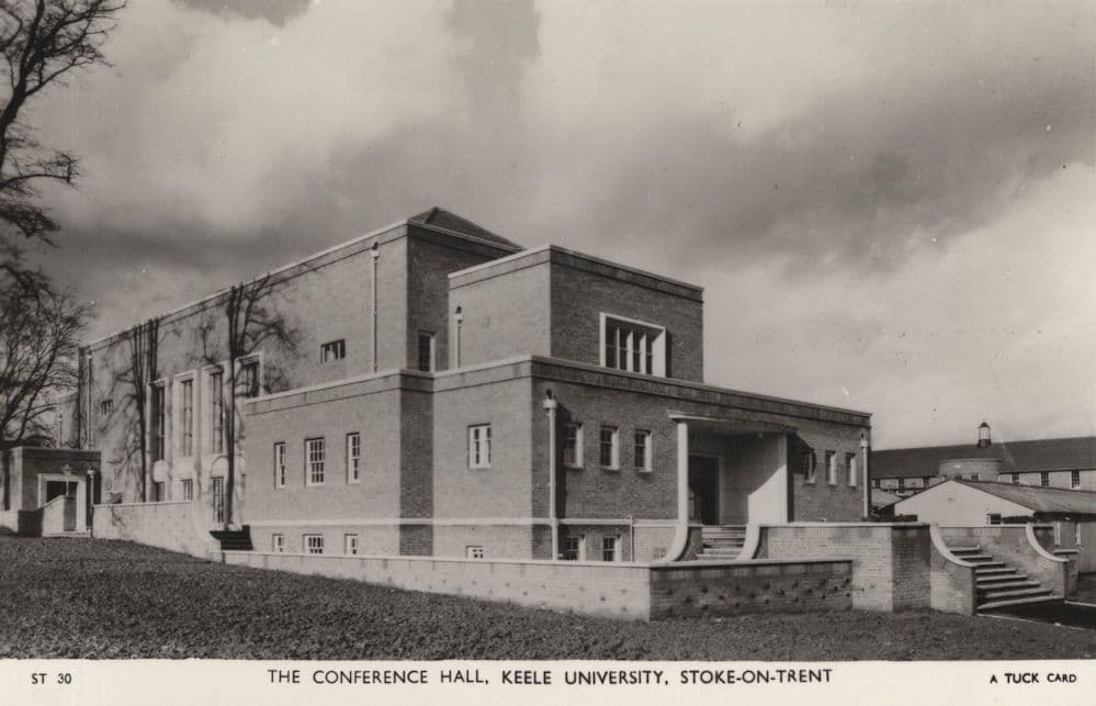 The Conference Hall Keele University Stoke On Trent Old Postcard