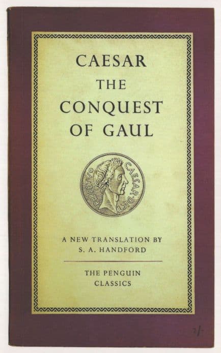 The Conquest Of Gaul Julius Caesar 1950s Book Postcard