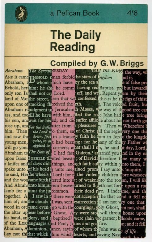 The Daily Reading GW Briggs 1963 Book Postcard