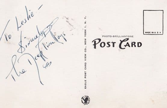 The Deep River Boys Hand Signed Photo Postcard