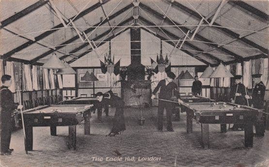 The Eagle Hut London Is Sure Some Place 1918 WW1 Soldiers Signed Postcard