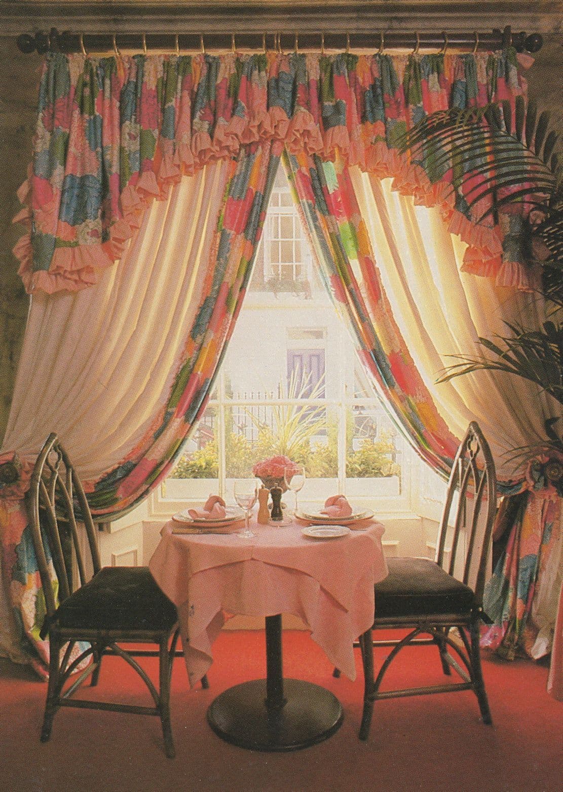 The English Garden Lincoln Street London Restaurant 1970s Postcard