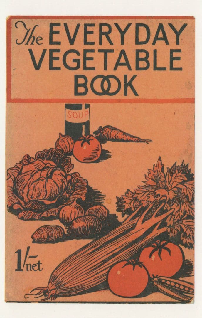 The Everyday Vegetable Book 1928 Edition Souvenir Postcard