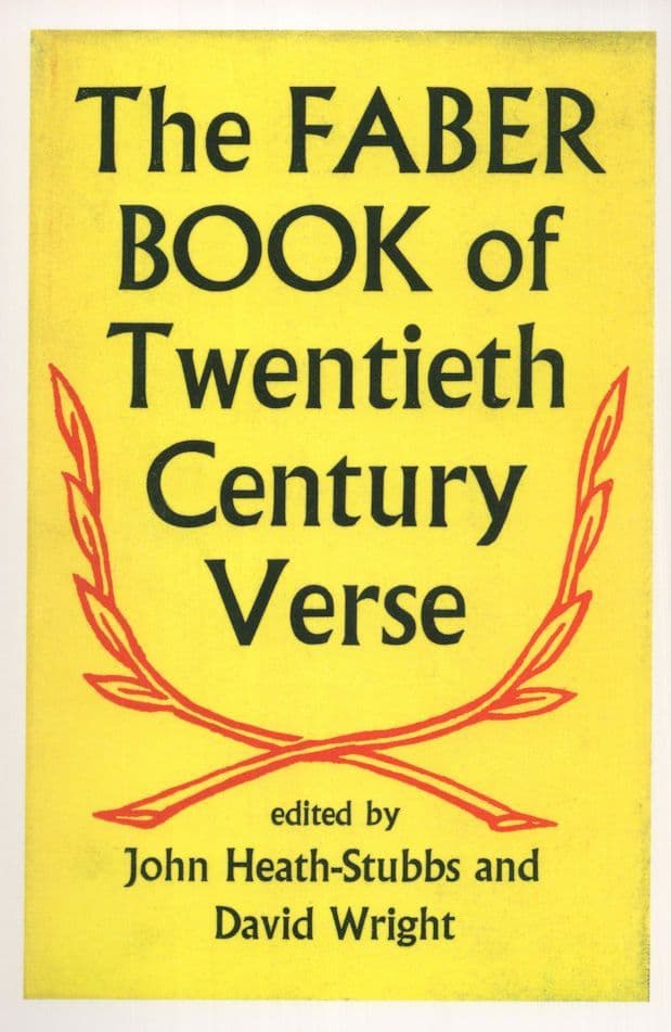 The Faber Book Of Twentieth Century Verse 1953 Book Postcard
